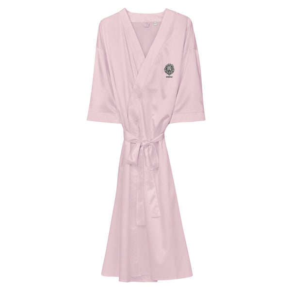 Core Lion Embroidered Satin Robe